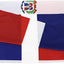 Bandera República Dominicana 3x5ft con ojales latón