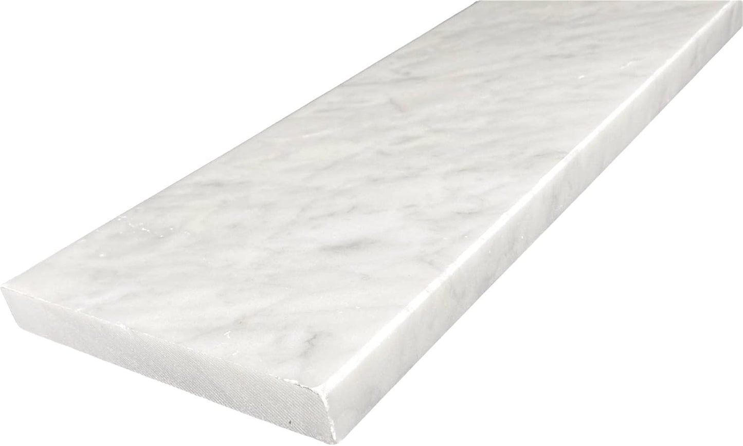 Umbral de suelo mármol Carrara pulido 4x48pulg