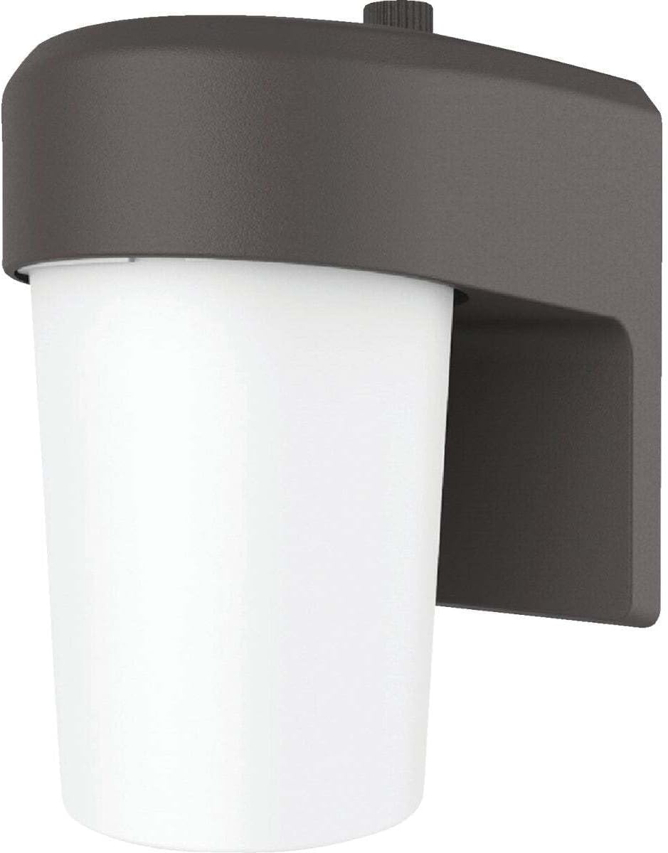 Luz LED seguridad entrada patio color bronce