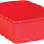 Cubo almacenamiento plástico grande rojo