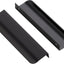 Tiradores ocultos cocina 128mm color negro mate set 30