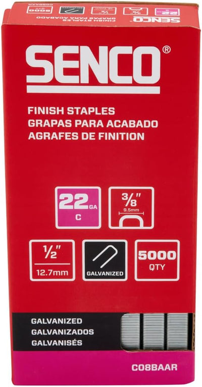 Grapas corona 1/2 y 3/8 pulg galvanizadas pack 5000