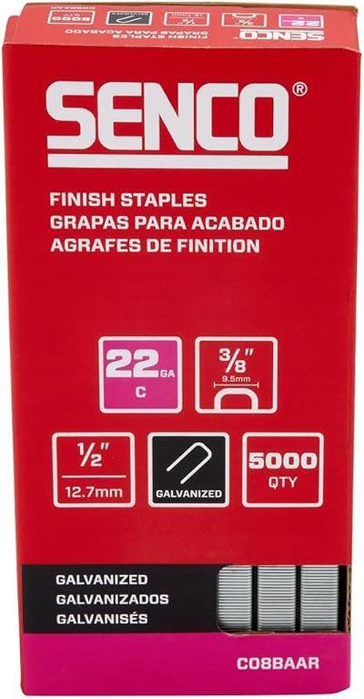 Grapas corona 1/2 y 3/8 pulg galvanizadas pack 5000