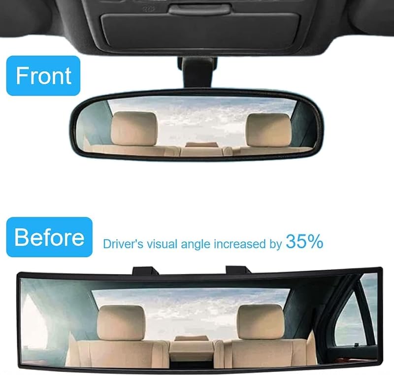 Espejo retrovisor 10.6pulg vidrio HD antirreflejo SUV camión blanco