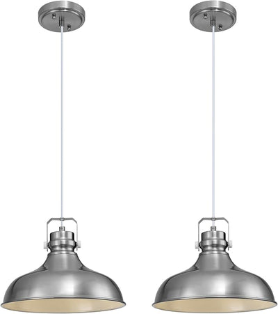 Luces colgantes níquel cepillado isla cocina ajustable
