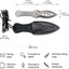 Cuchillo deportivo forjado a mano con funda cuero negro