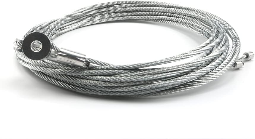 2 Cables 150pulg Resorte Puerta Rampa Carga Cerrada 12.5ft