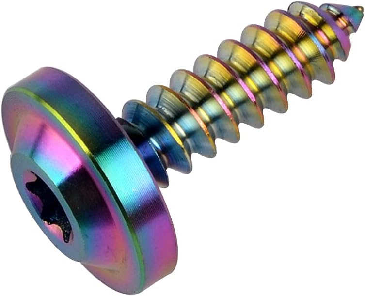 Tornillos autorroscantes titanio M4 M5 Torx motocicleta 4 pzas