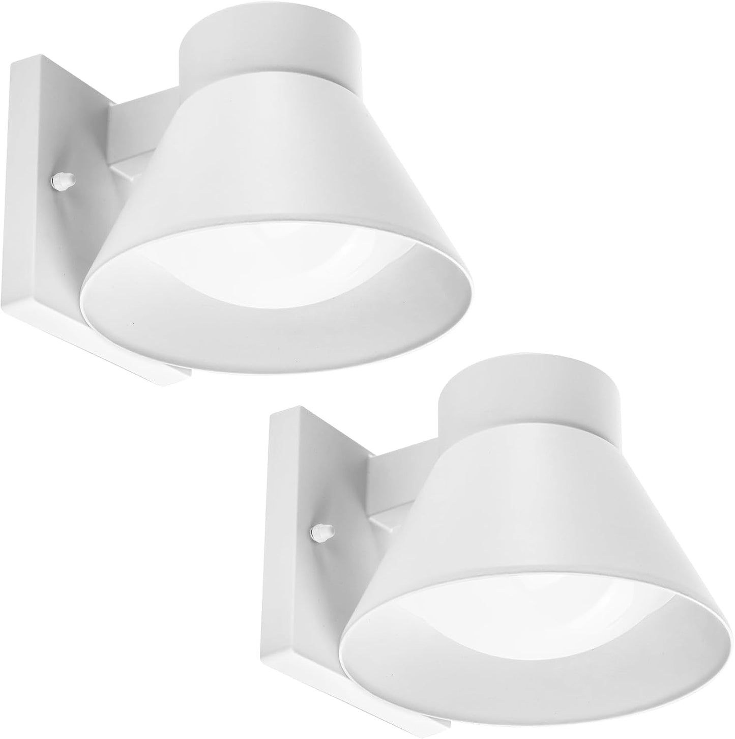 2 Luces LED Blancas Impermeables para Porche y Garaje