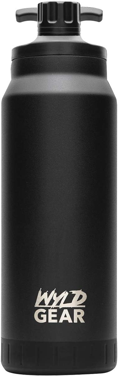 Botella agua acero inox tapa magnética 34oz Negro