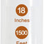 Envoltura palets 18pulg x1500ft pelicula elastica transparente