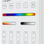 Panel RGB inteligente 4 zonas 2.4G RF con baterías AAA