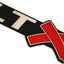 2 Emblemas LTX 3D para Chevy Corvette rojo cromado