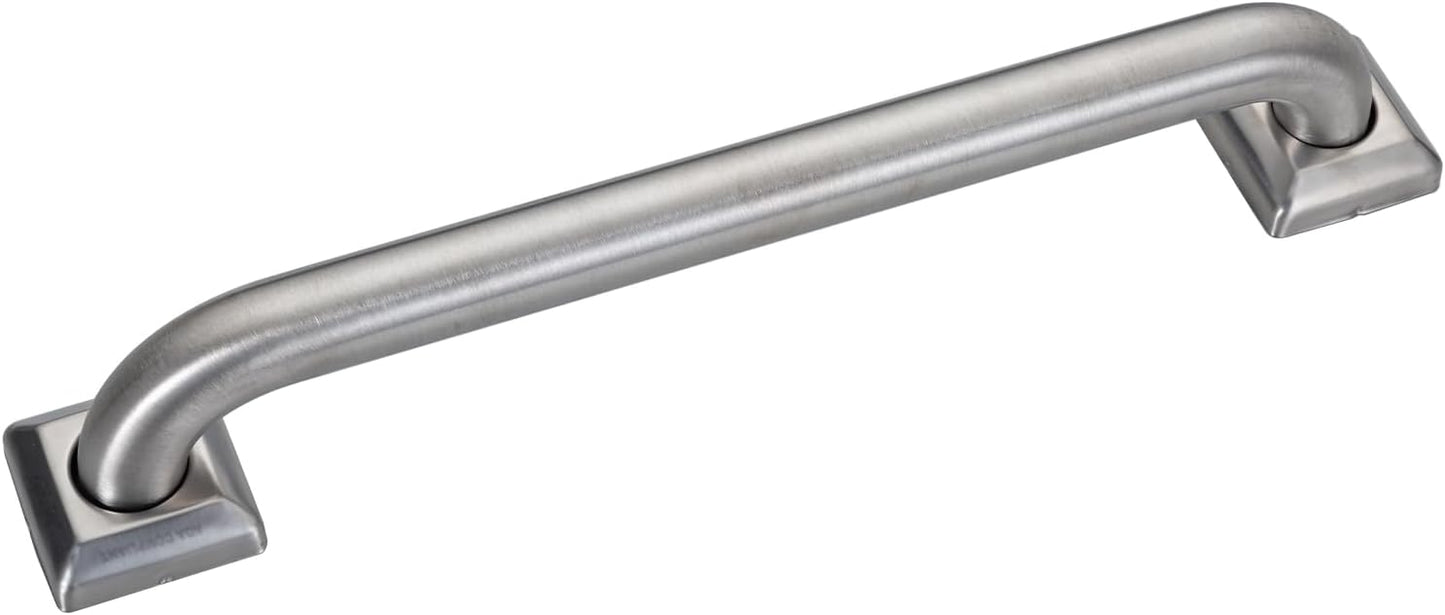 Barra agarre acero inox 500lb riel baño antiderrap ADA