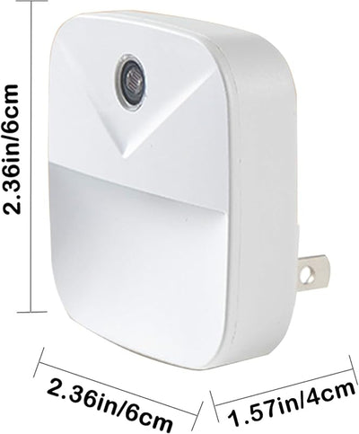 4 Luces Nocturnas Enchufables LED Sensor Amanecer Dormitorio