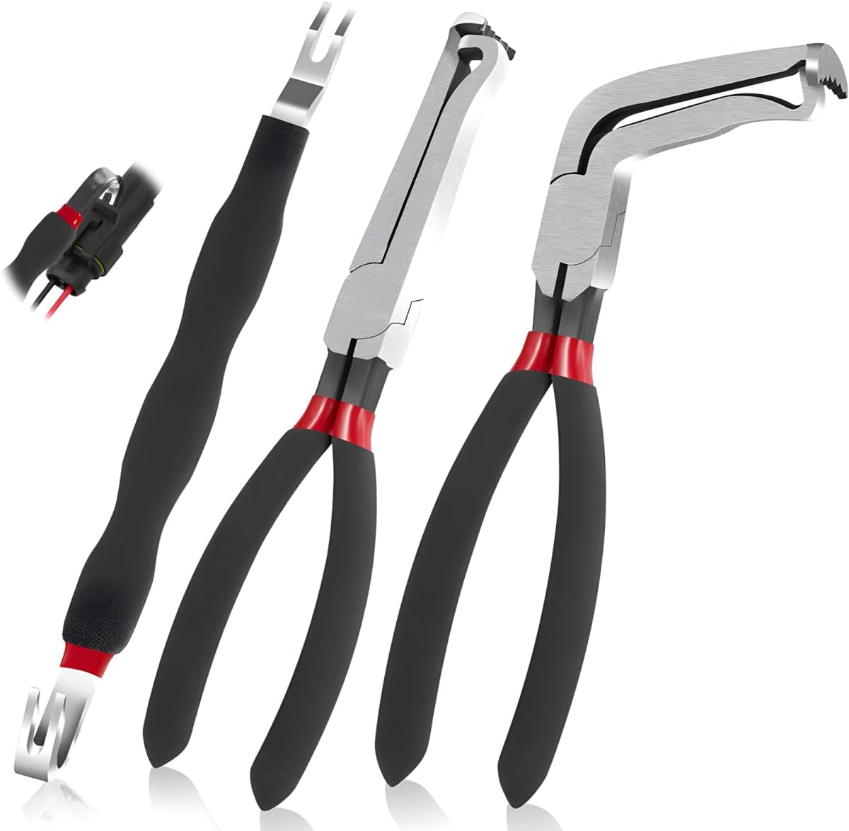 Alicates extracción enchufe cable 8pulg 60grados automotriz