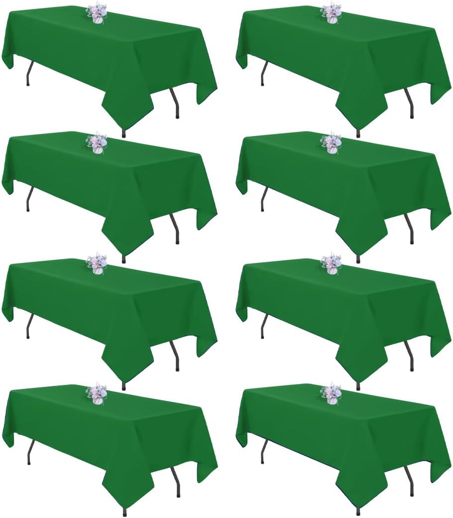 8 Manteles Rectangulares 60x102pulg Poliéster 6ft Comedor