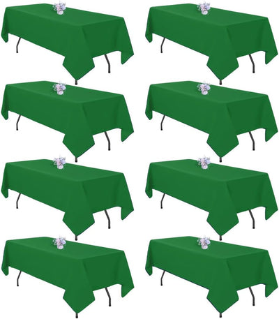 8 Manteles Rectangulares 60x102pulg Poliéster 6ft Comedor