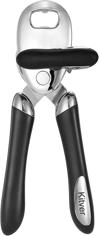 Abrelatas manual multifunción perilla giratoria corte seguro