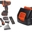 Kit taladro 12V 60 Pzas batería litio 1.5Ah