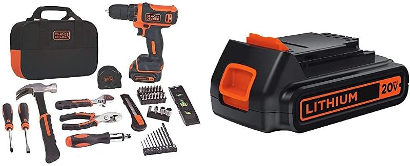 Kit taladro 12V 60 Pzas batería litio 1.5Ah