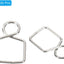Clip conector candelabro 100 pzas acero inox plata