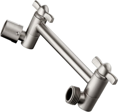 Brazo extensor ducha latón 5pulg ajustable níquel cepillado