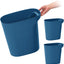 Cubo basura 6gal pack 3 para baño oficina azul marino