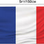 Bandera Francia 3x5ft lona poliéster doble costura ojales latón
