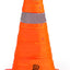 Conos tráfico plegables 18pulg naranja con collar reflectante