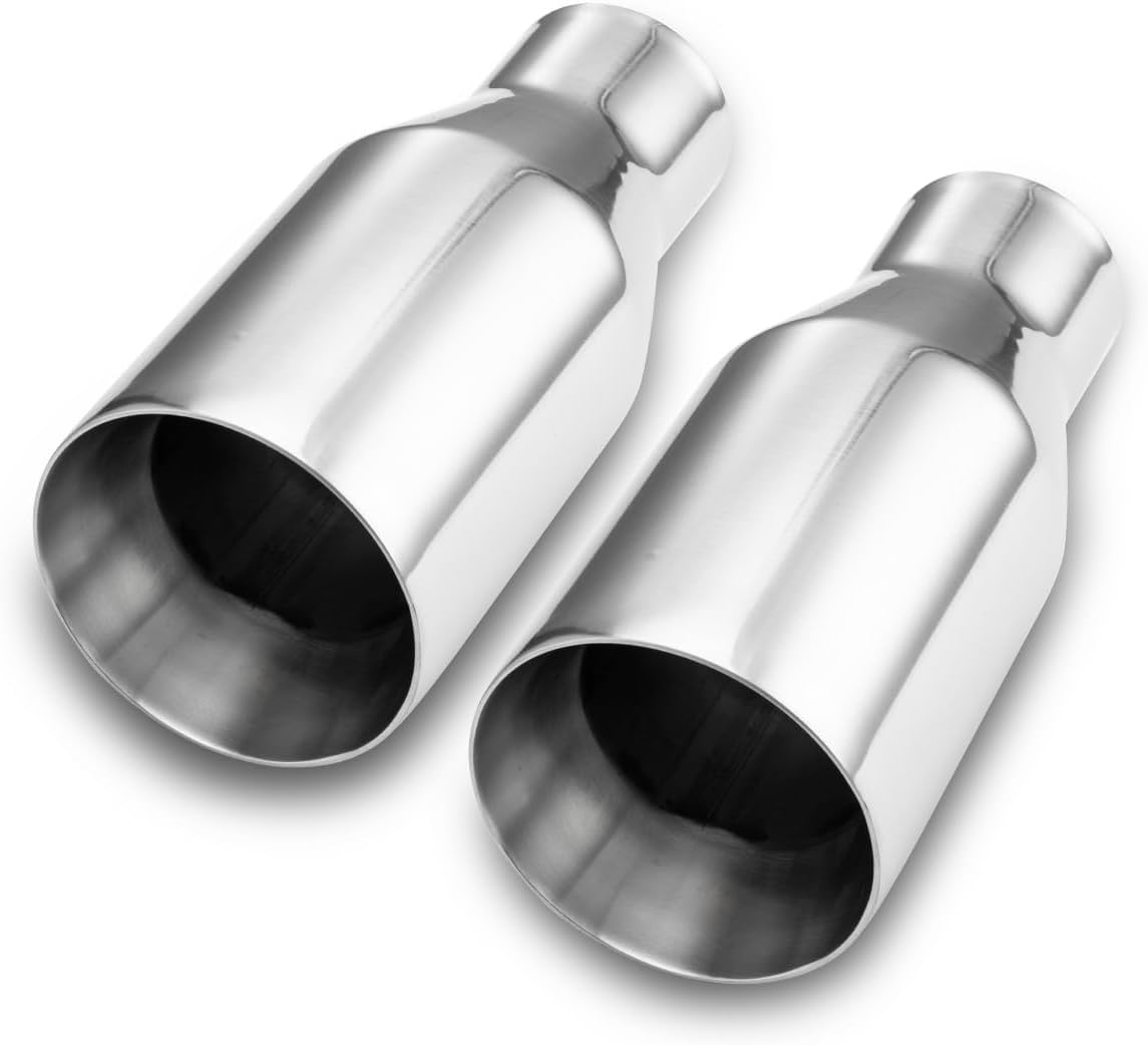 Punta escape acero inox doble pared 2.5x4" 9"