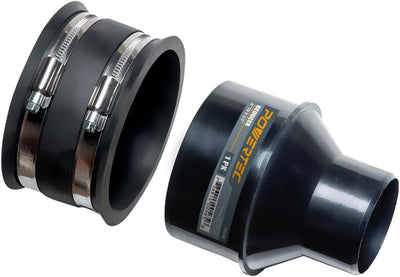 Reductor 4 a 2-1/2 pulg con manguito polvo acero inox