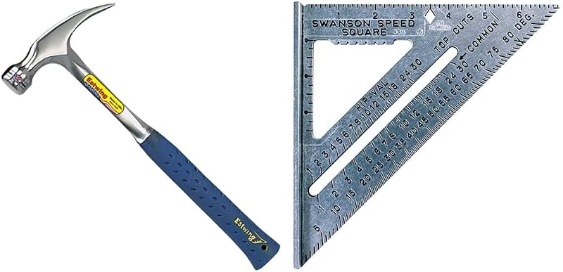 Marco garra martillo 20oz Speed Square 7" azul