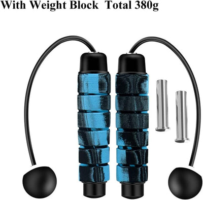 Cuerda saltar inalámbrica con bolas pesadas fitness