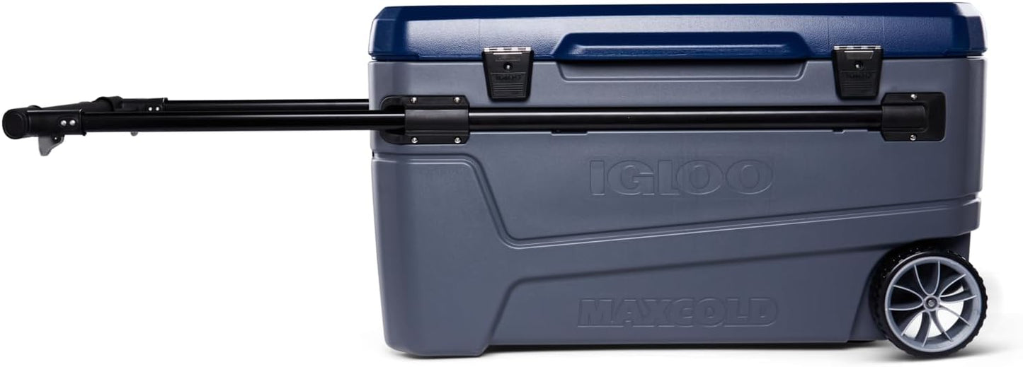 Hielera con ruedas 110qt aislada rígida