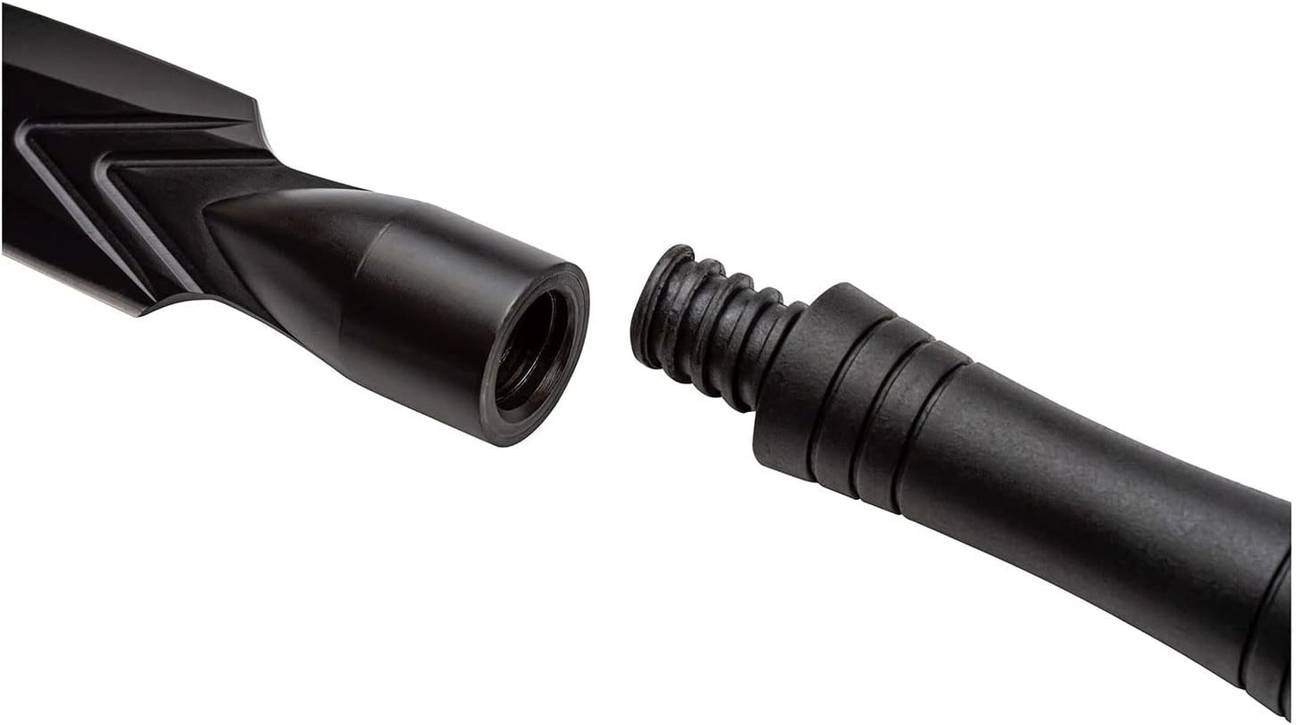 Lanza Spire con mango fibra nailon negro rosca universal