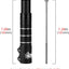 Elevador vástago bicicleta ajustable aluminio negro