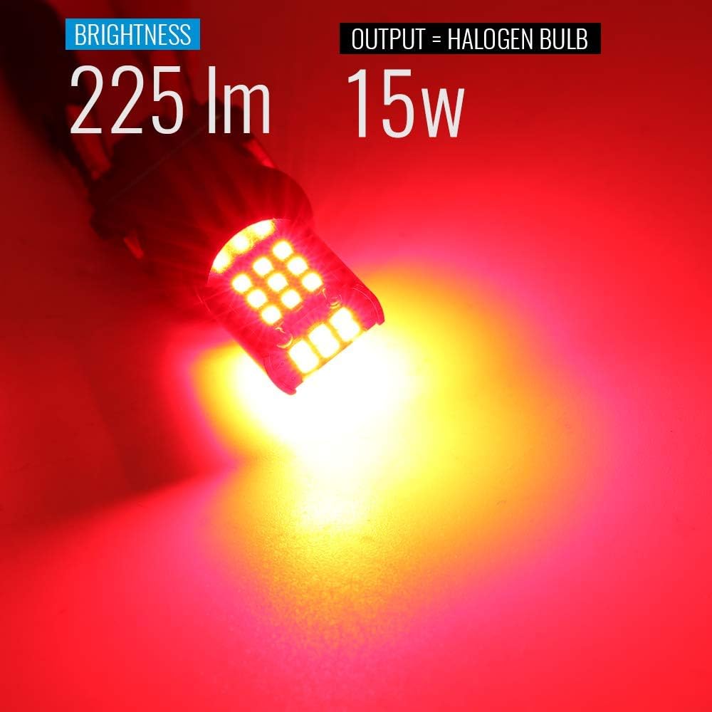 Bombillas LED estroboscópicas rojas traseras alta potencia