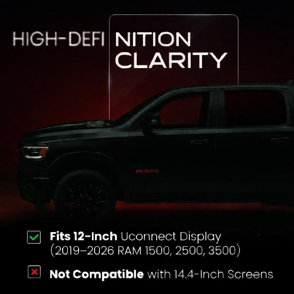Protector pantalla vidrio templado 12" Dodge Ram