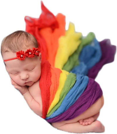 Accesorios foto recién nacidos envolturas arco iris trajes manta