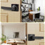 8 Manijas Puerta Interior Bronce Aceitado Cuadradas