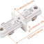 Conector H tipo I blanco para riel techo