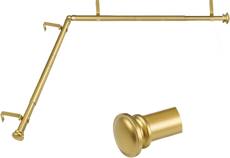 Barras cortina ajustable 20-82" 3/4" con tapa