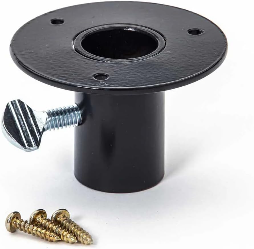 Brida de Montaje para Poste de 1" en Negro