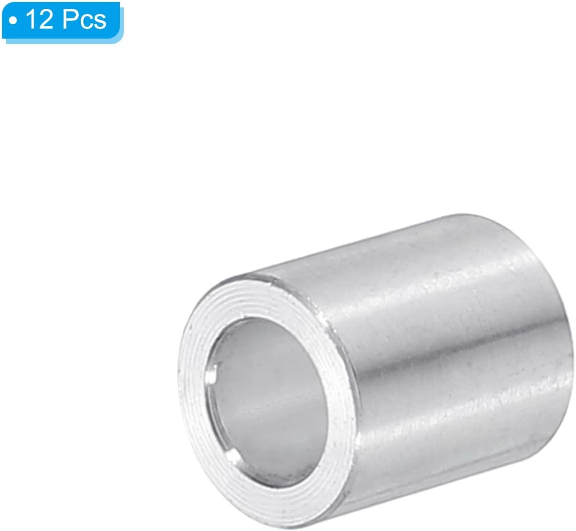 Espaciadores M6 aluminio redondos 1/4x3/8 sin roscar