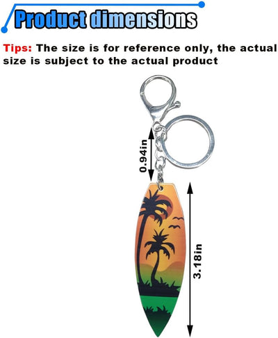 Llavero playa acrílico con árbol coco personalizado
