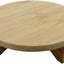 Soporte redondo para plantas pequeñas de madera maciza 7.6"