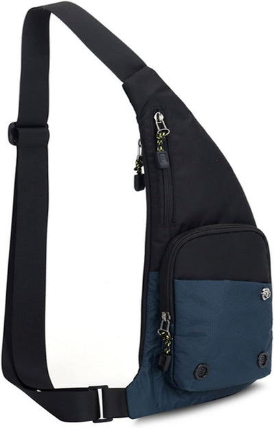 Bolso de hombro ultraligero para senderismo azul oscuro