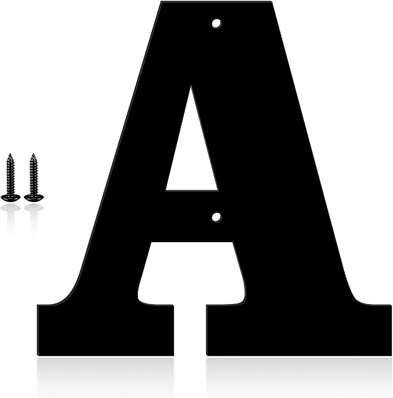 Números y letras de metal para letreros exteriores