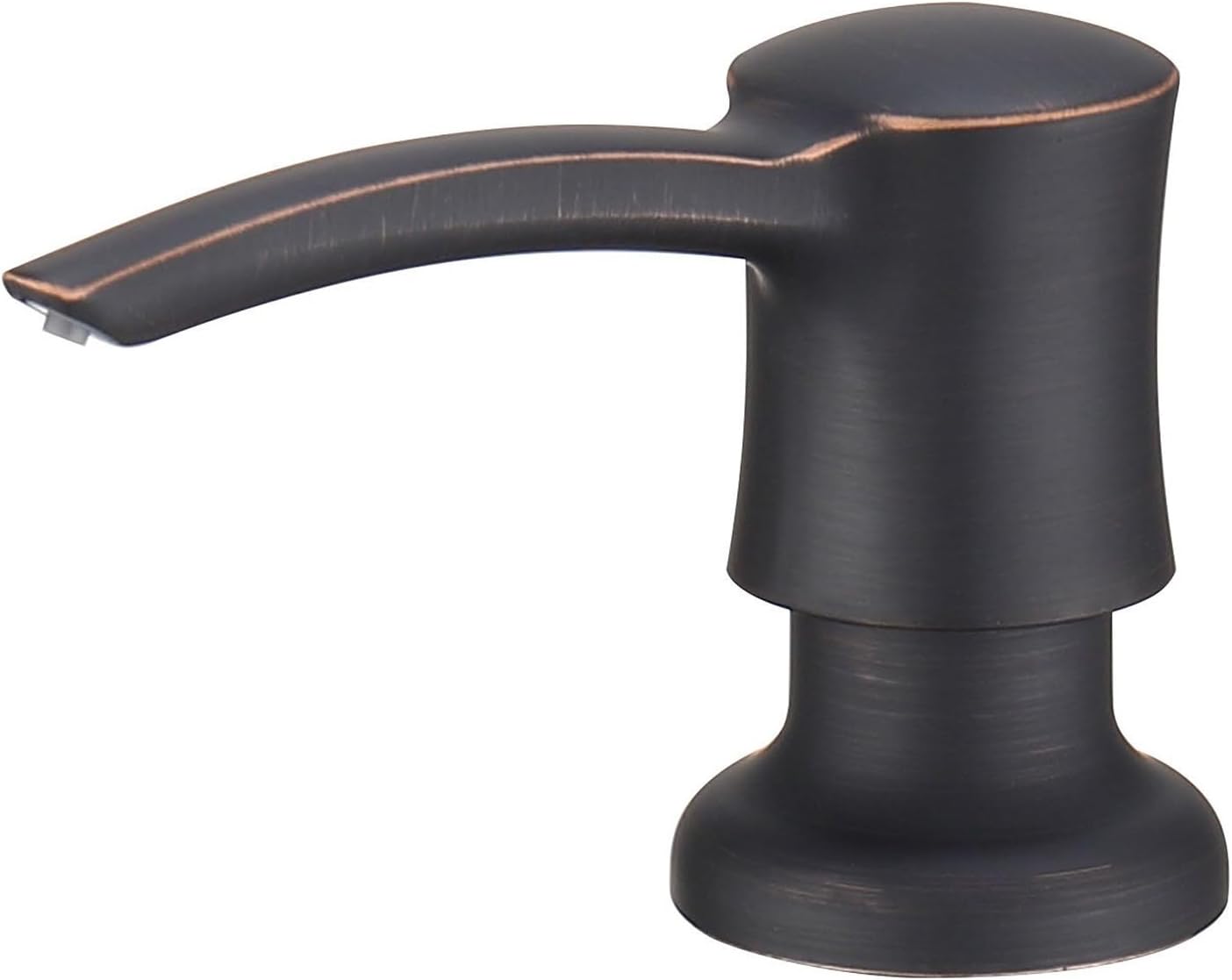 Dispensador jabón fregadero cocina bomba giratoria 11oz bronce